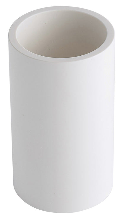 Rubinetterie Treemme 3M TAG# Quadra IT 1Z04 BB ZZ 10 Bicchiere Per Spazzolino a Muro Per Bagno Installazione A Parete Tondo Diametro Ø 57 mm Altezza 100 mm Materiale Pom C Finitura Bianco