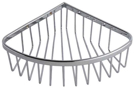 Rubinetterie Treemme 3M TAG# Quadra IT 3Z36 CC ZZ ZZ Griglia Portaspugna Cestino Doccia Portaoggetti Angolare Per Bagno Installazione A Parete Triangolare Larghezza 260 mm Profondità 216 mm Altezza 62 mm Materiale Ottone Finitura Cromato