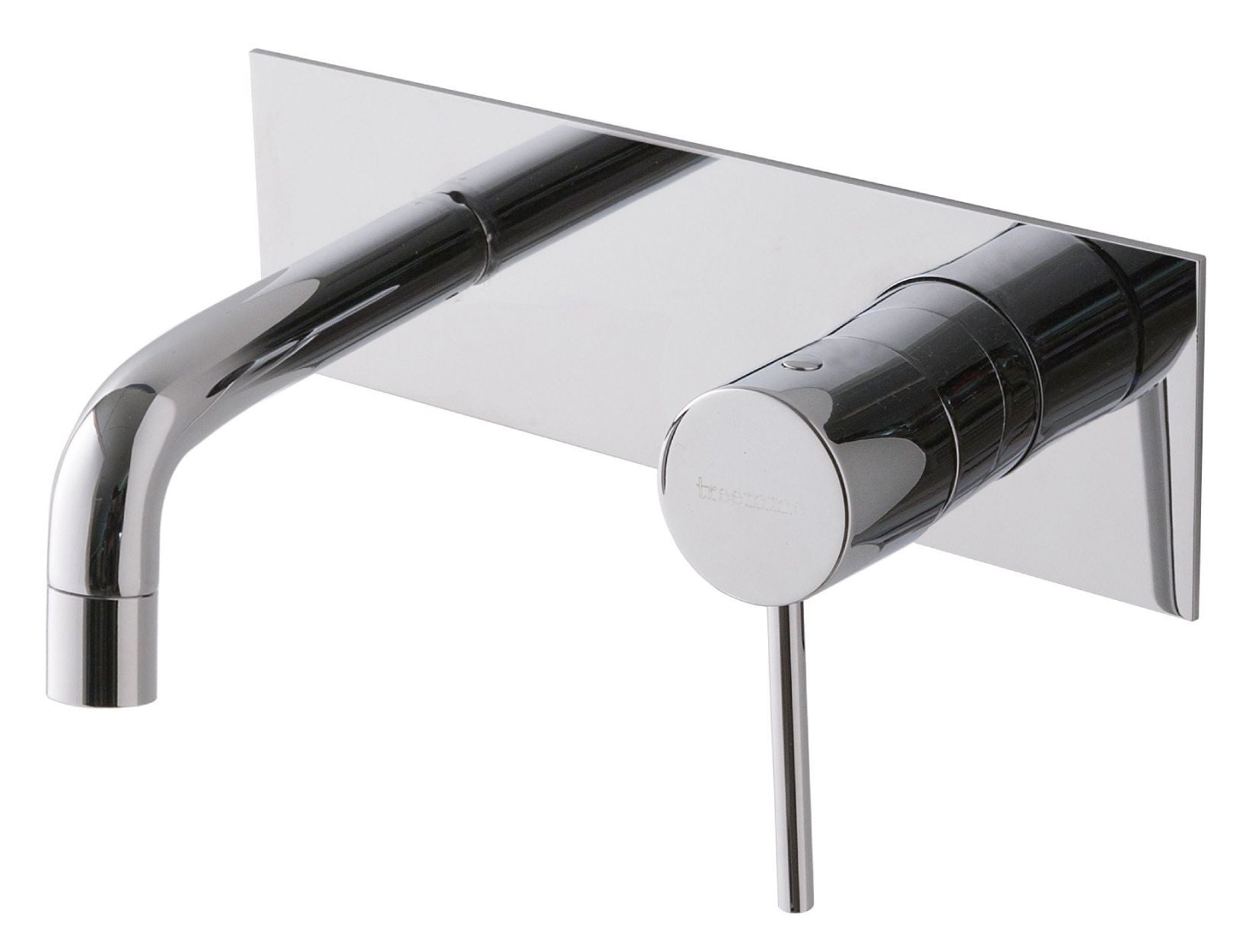 Rubinetterie Treemme 3M UP+ RWIT 6BA5 CC BC + RWIT 51A5 ZZ 01 Miscelatore Monocomando Lavabo Incasso 97 Installazione Parete 1 Leva a Destra 2 Fori Meccanico Moderno Con Piastra Orizzontale Lunghezza 106 mm Ottone Cromata Parte Interna Esterna Incluse