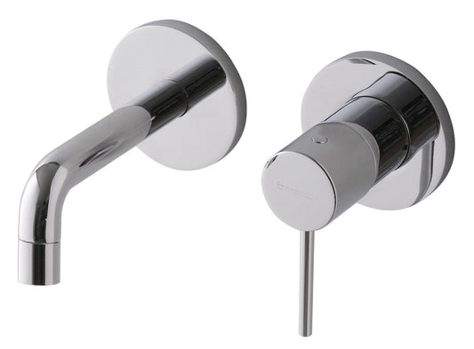 Rubinetterie Treemme 3M UP+ RWIT 6BC5 CC BC + RWIT 51A5 ZZ 01 Miscelatore Monocomando Lavabo Incasso 97 Installazione Parete 1 Leva a Destra 2 Fori Meccanico Moderno Posizione Orizzontale Lunghezza 106 mm Ottone Cromata Parte Interna Esterna Incluse