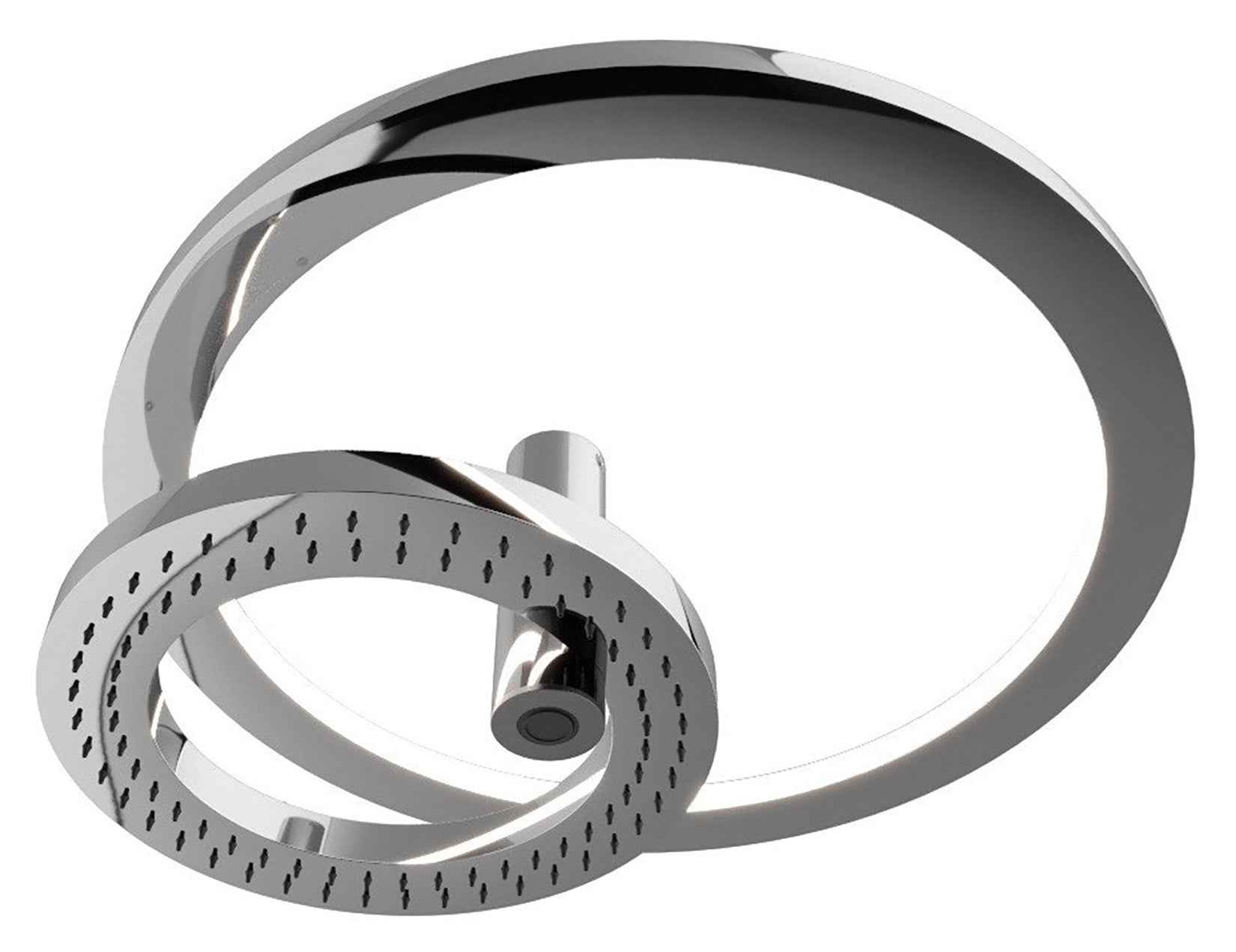 Rubinetterie Treemme 3M W-70S IT 9B91 CC ZZ W7 Soffione Doccia a Soffitto Anticalcare Misura Diametro 280 e Ø 500 mm Forma Rotonda a Cerchio Funzione Acqua Pioggia Getto LED Materiale Acciaio Inox Finitura Cromata