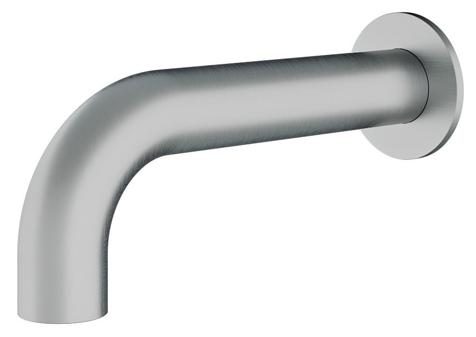 Rubinetterie Treemme 3M WaterTube IT 4A61 IS ZZ ZZ Bocca a Muro 220 mm Getto Erogazione Uscita Acqua Installazione Parete Stile Moderno Forma Tubo Tondo Monoforo Acciaio Inox Spazzolato Opaco Lunghezza 239 mm Portata Acqua 6 Litri Al Minuto