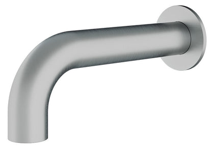 Rubinetterie Treemme 3M WaterTube IT 4A61 IS ZZ ZZ Bocca a Muro 220 mm Getto Erogazione Uscita Acqua Installazione Parete Stile Moderno Forma Tubo Tondo Monoforo Acciaio Inox Spazzolato Opaco Lunghezza 239 mm Portata Acqua 6 Litri Al Minuto