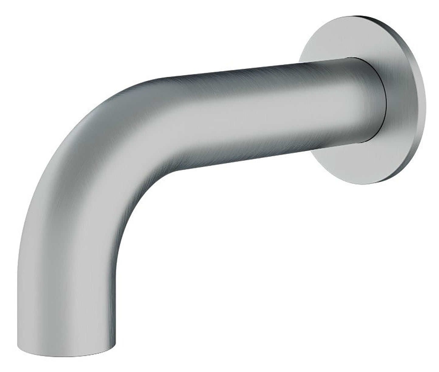 Rubinetterie Treemme 3M WaterTube IT 4A63 IS ZZ HF Bocca a Muro Per Vasca 170 mm Getto Erogazione Uscita Acqua Installazione Parete Stile Moderno Forma Tubo Tondo Monoforo Acciaio Inox Spazzolato Opaco Lunghezza 189 mm Portata Acqua 30 Litri Al Minuto