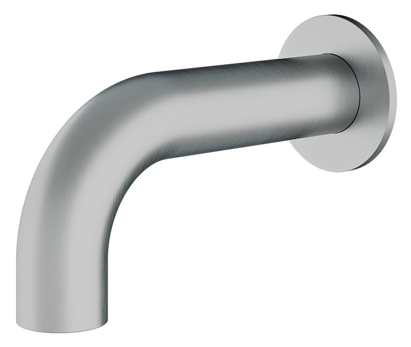 Rubinetterie Treemme 3M WaterTube IT 4A63 IS ZZ ZZ Bocca a Muro 170 mm Getto Erogazione Uscita Acqua Installazione Parete Stile Moderno Forma Tubo Tondo Monoforo Acciaio Inox Spazzolato Opaco Lunghezza 189 mm Portata Acqua 6 Litri Al Minuto