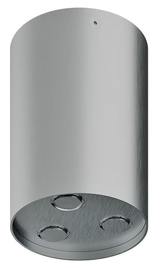 Rubinetterie Treemme 3M WaterTube IT RTBR 414 IS Soffione Doccia A Soffitto Forma Rotonda Cilindrica Uscita Acqua Pioggia Diametro Ø 142 mm Stile Moderno Acciaio Finitura Inox Spazzolato Opaco