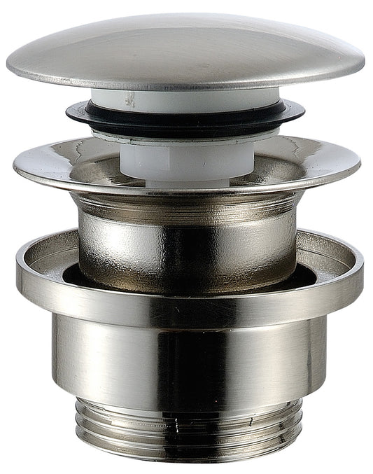 Rubinetterie Treemme 3M WaterTube IT RTSA 117 IS Piletta di Scarico Click Clack Universale Materiale Acciaio Finitura Inox Spazzolato Opaco