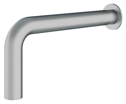 Rubinetterie Treemme 3M WaterTube RWIT 4A47 IS 02 Soffione Doccia Parete Forma Tubo Canna a "L" Funzione Uscita Acqua Pioggia Diametro Ø 48 mm Lunghezza 429 mm Altezza 230 mm Stile Moderno Acciaio Finitura Inox Spazzolato Opaco