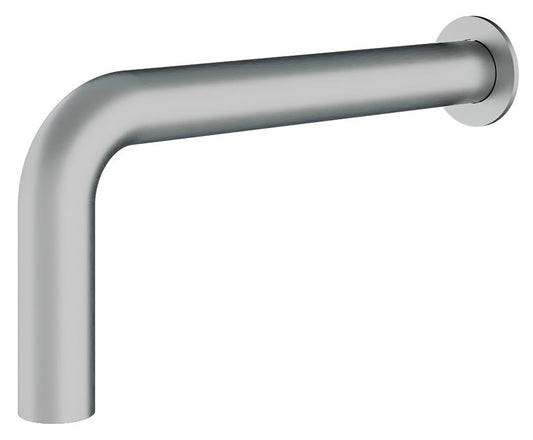 Rubinetterie Treemme 3M WaterTube RWIT 4A47 IS 02 Soffione Doccia Parete Forma Tubo Canna a "L" Funzione Uscita Acqua Pioggia Diametro Ø 48 mm Lunghezza 429 mm Altezza 230 mm Stile Moderno Acciaio Finitura Inox Spazzolato Opaco