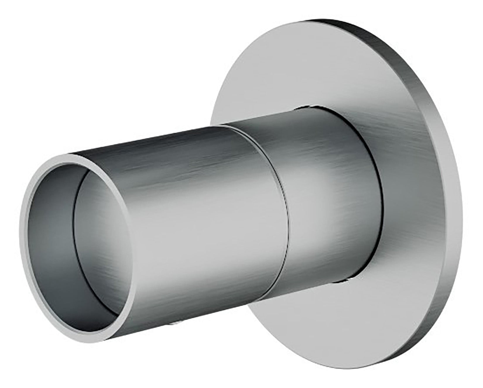 Rubinetterie Treemme 3M WaterTube RWIT 4AC8 IS 01 + RWIT 51A8 ZZ 03 Miscelatore Monocomando Remoto Lavabo Doccia Incasso Muro Meccanico 1 Via Monoforo Una Manopola Forma Tubo Staffa Cartongesso Acciaio Inox Spazzolato Opaco Parte Interna Esterna Incluse