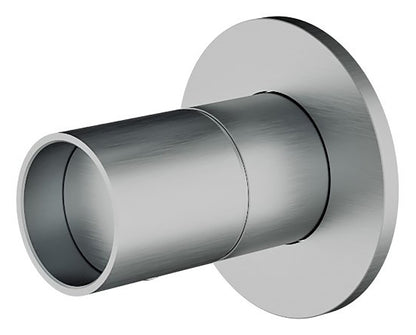 Rubinetterie Treemme 3M WaterTube RWIT 4AC8 IS 01 + RWIT 51A8 ZZ 03 Miscelatore Monocomando Remoto Lavabo Doccia Incasso Muro Meccanico 1 Via Monoforo Una Manopola Forma Tubo Staffa Cartongesso Acciaio Inox Spazzolato Opaco Parte Interna Esterna Incluse