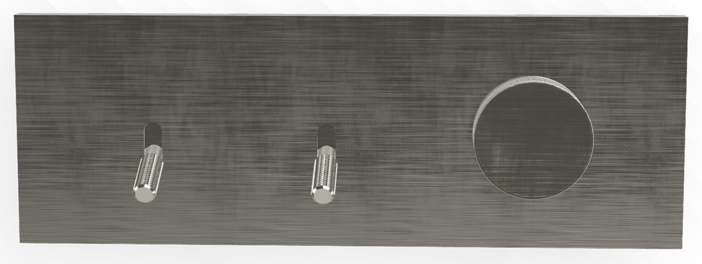 Rubinetterie Treemme 3M Watt RWIT 2B89 IS 01 + RWIT 2B89 ZZ 30 Miscelatore Doccia Meccanico Monocomando Incasso 2 Uscite Parete 3 Fori Stile Moderno Con Piastra Materiale Acciaio Finitura Inox Spazzolato Opaco Parte Interna Esterna Incluse