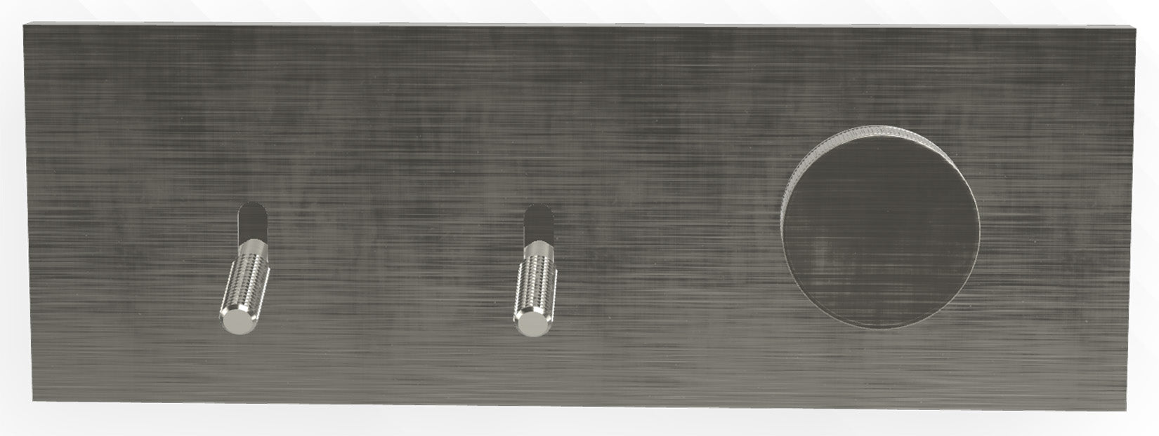 Rubinetterie Treemme 3M Watt RWIT 2B89 IS 01 + RWIT 2B89 ZZ 30 Miscelatore Doccia Meccanico Monocomando Incasso 2 Uscite Parete 3 Fori Stile Moderno Con Piastra Materiale Acciaio Finitura Inox Spazzolato Opaco Parte Interna Esterna Incluse