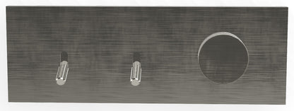 Rubinetterie Treemme 3M Watt RWIT 2B89 IS 01 + RWIT 2B89 ZZ 30 Miscelatore Doccia Meccanico Monocomando Incasso 2 Uscite Parete 3 Fori Stile Moderno Con Piastra Materiale Acciaio Finitura Inox Spazzolato Opaco Parte Interna Esterna Incluse