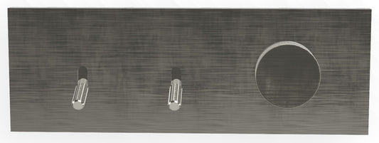 Rubinetterie Treemme 3M Watt RWIT 2B89 IS 01 + RWIT 2B89 ZZ 30 Miscelatore Doccia Meccanico Monocomando Incasso 2 Uscite Parete 3 Fori Stile Moderno Con Piastra Materiale Acciaio Finitura Inox Spazzolato Opaco Parte Interna Esterna Incluse