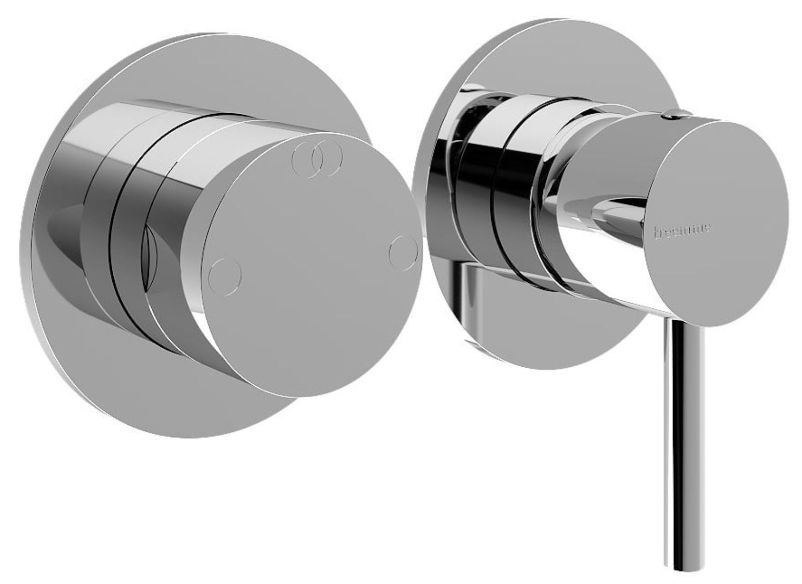 Rubinetterie Treemme 3M X-Change_mono RWIT 58F2 CC 01 + RWIT 22A2 ZZ 01 Miscelatore Monocomando Doccia Incasso Muro Deviatore 2 Uscite Meccanico Due Fori 1 Leva Posizione Orizzontale Staffa Per Cartongesso Ottone Cromata Parte Interna Esterna Incluse