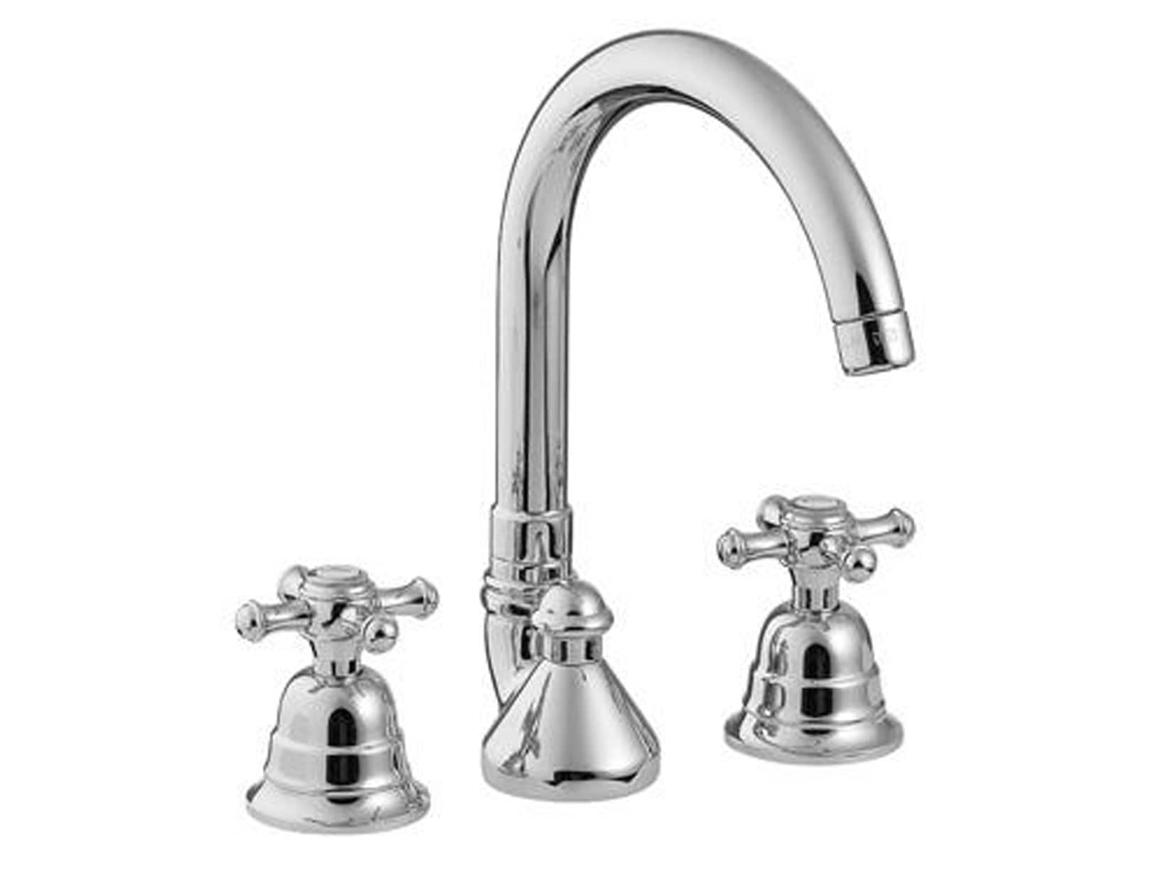 Rubinetterie Treemme 3M OLD ITALY IT 4416 CC OI ZZ Batteria Miscelatore Lavabo Tre Fori Con Piletta Di Scarico Automatico Materiale Ottone Finitura Cromata