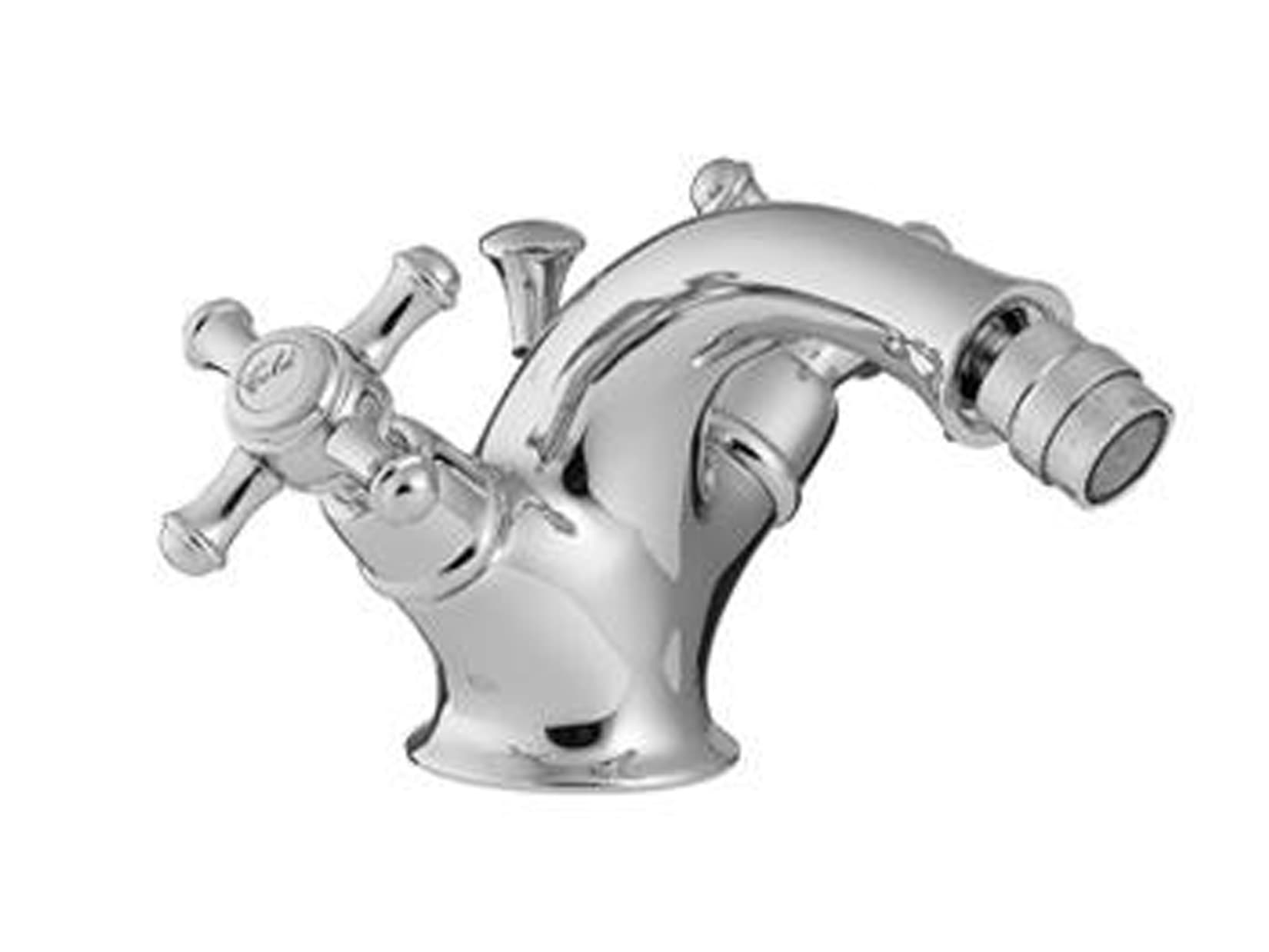 Rubinetterie Treemme 3M OLD ITALY IT 4424 CC OI ZZ Miscelatore Monoforo Bidet Areatore Orientabile Con Piletta Di Scarico Automatico Materiale Ottone Finitura Cromata