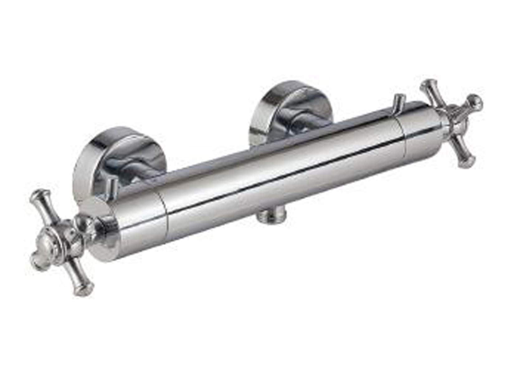 Rubinetterie Treemme 3M OLD ITALY IT 4488 CC OI ZZ Miscelatore Termostatico Esterno Doccia Senza Set Doccia Materiale Ottone Finitura Cromata