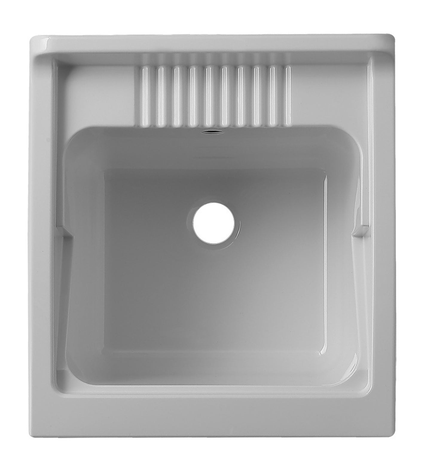 Negrari Eco Lavatoio Bianco Misura 45x50 L45 P50 H85 CM Lavapanni Interno Bagno Lavanderia Base Nobilitato Idrofugo Legno Vasca Lavabo Lavandino Lavello Resina Plastica Asse PP Sifone Piedini Regolabili Ante Sportelli Battenti Economico Qualità Medio Alta