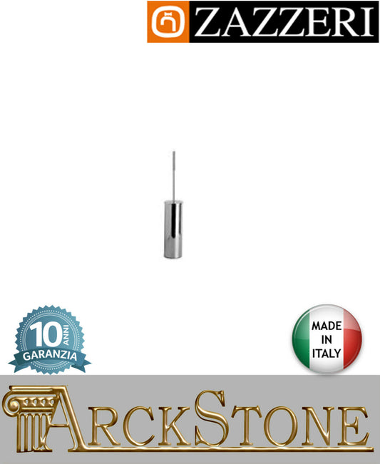 Porta scopino Zazzeri Da-Da supporto metallo cromato mm H410 Ø80 appoggio bagno