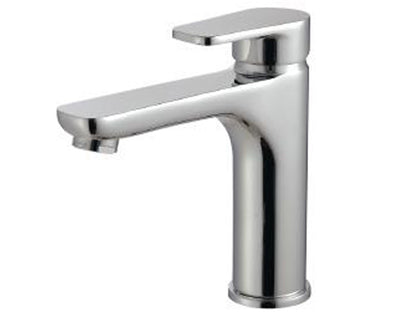 Rubinetterie Treemme 3M Contract ZIP IT 4921 CC KP ZZ Miscelatore Monocomando Monoforo Appoggio Lavabo 121 mm Con Piletta Di Scarico Click - Clack Stile Moderno Materiale Ottone Finitura Cromata