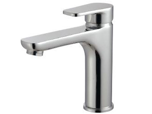 Rubinetterie Treemme 3M Contract ZIP IT 4921 CC KP ZZ Miscelatore Monocomando Monoforo Appoggio Lavabo 121 mm Con Piletta Di Scarico Click - Clack Stile Moderno Materiale Ottone Finitura Cromata