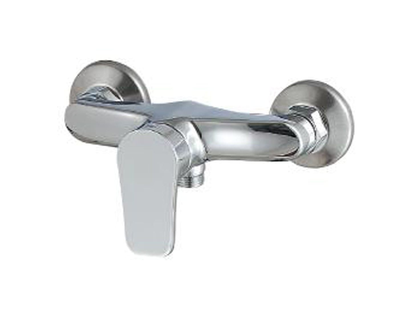 Rubinetterie Treemme 3M Contract ZIP IT 4956 CC KP ZZ Miscelatore Meccanico Gruppo Esterno Doccia 2 Fori A Parete 1 Manopola Senza Set Doccia Stile Moderno Materiale Ottone Finitura Cromata