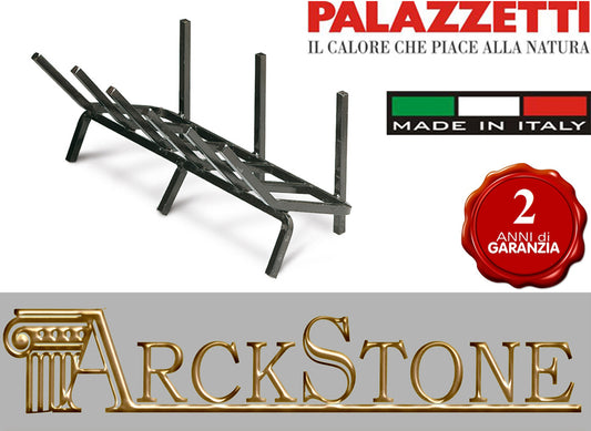 Palazzetti Braciere portalegna autoportante in acciaio Misura 54x13x21h cm