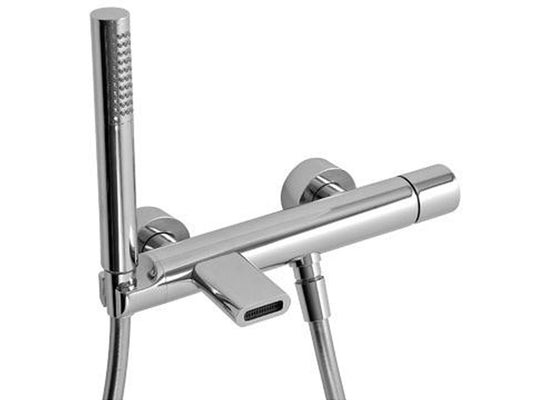 Miscelatore Monocomando Esterno Vasca Con Doccetta In Metallo Rubinetterie Treemme Nanotech Materiale Ottone Finitura Cromata