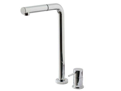 Rubinetterie Treemme KITCHEN - DESIGN Miscelatore Lavello Cucina 2 Fori Stile Moderno Con Bocca Girevole Materiale Ottone Finitura Cromata