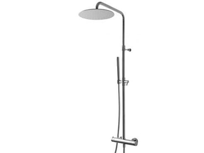 Rubinetterie Treemme X-CHANGE XR Gruppo Colonna Doccia Attrezzata Multifunzione Miscelatore Termostatico Materiale Ottone Finitura Cromata Con Doccetta E Soffione Anticalcare In Metallo