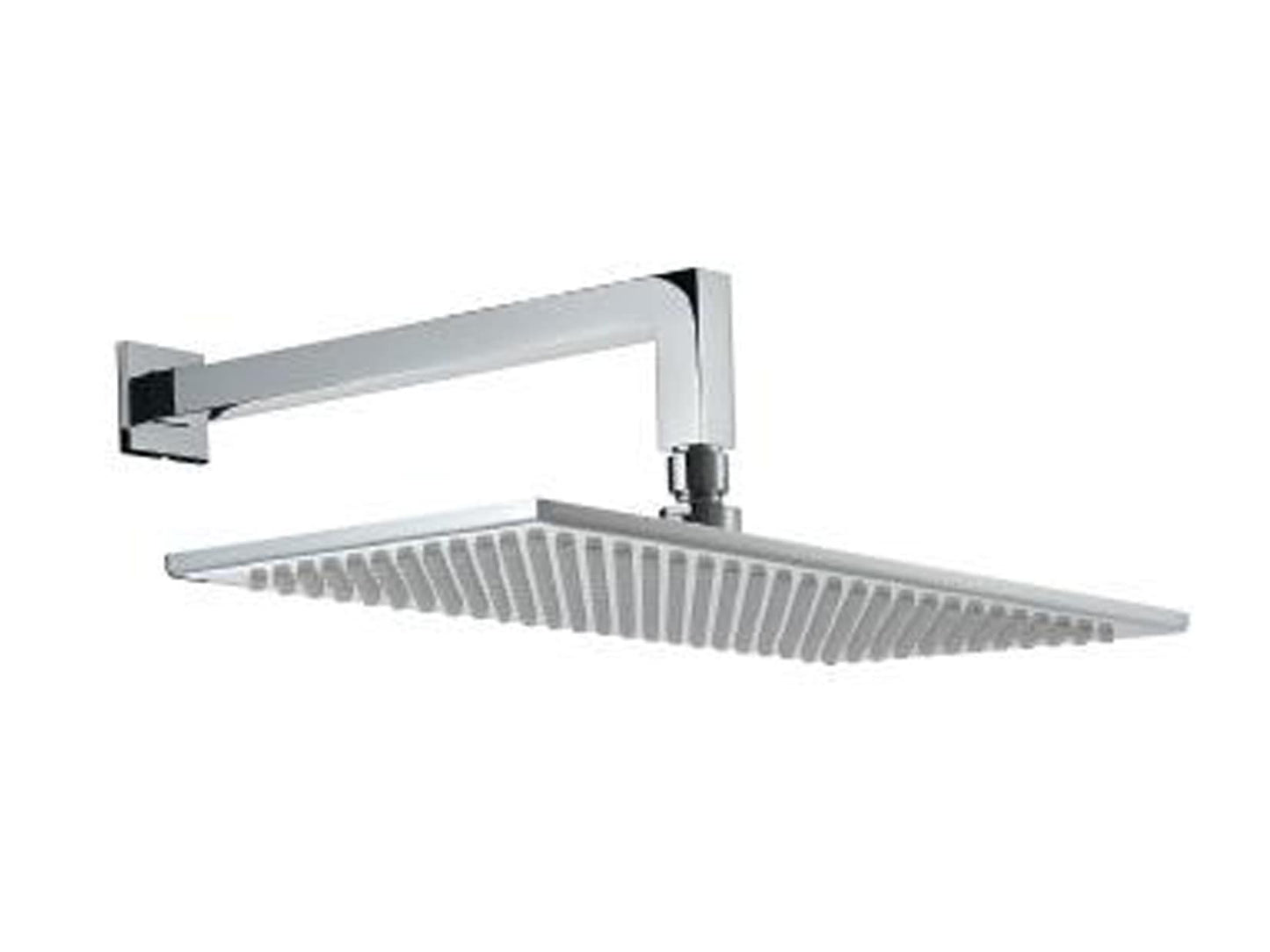 Rubinetterie Treemme SHOWERS & THERMOSTATICS Soffione Doccia A Parete Rettangolare In Metallo 360 x 260 mm Anticalcare Con Braccio Doccia 310 mm Materiale Ottone Finitura Cromata