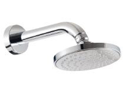 Rubinetterie Treemme SHOWERS & THERMOSTATICS Soffione Doccia A Parete Tondo In Abs Diametro 100 mm Anticalcare Con Braccio Doccia 200 mm Materiale Ottone Finitura Cromata