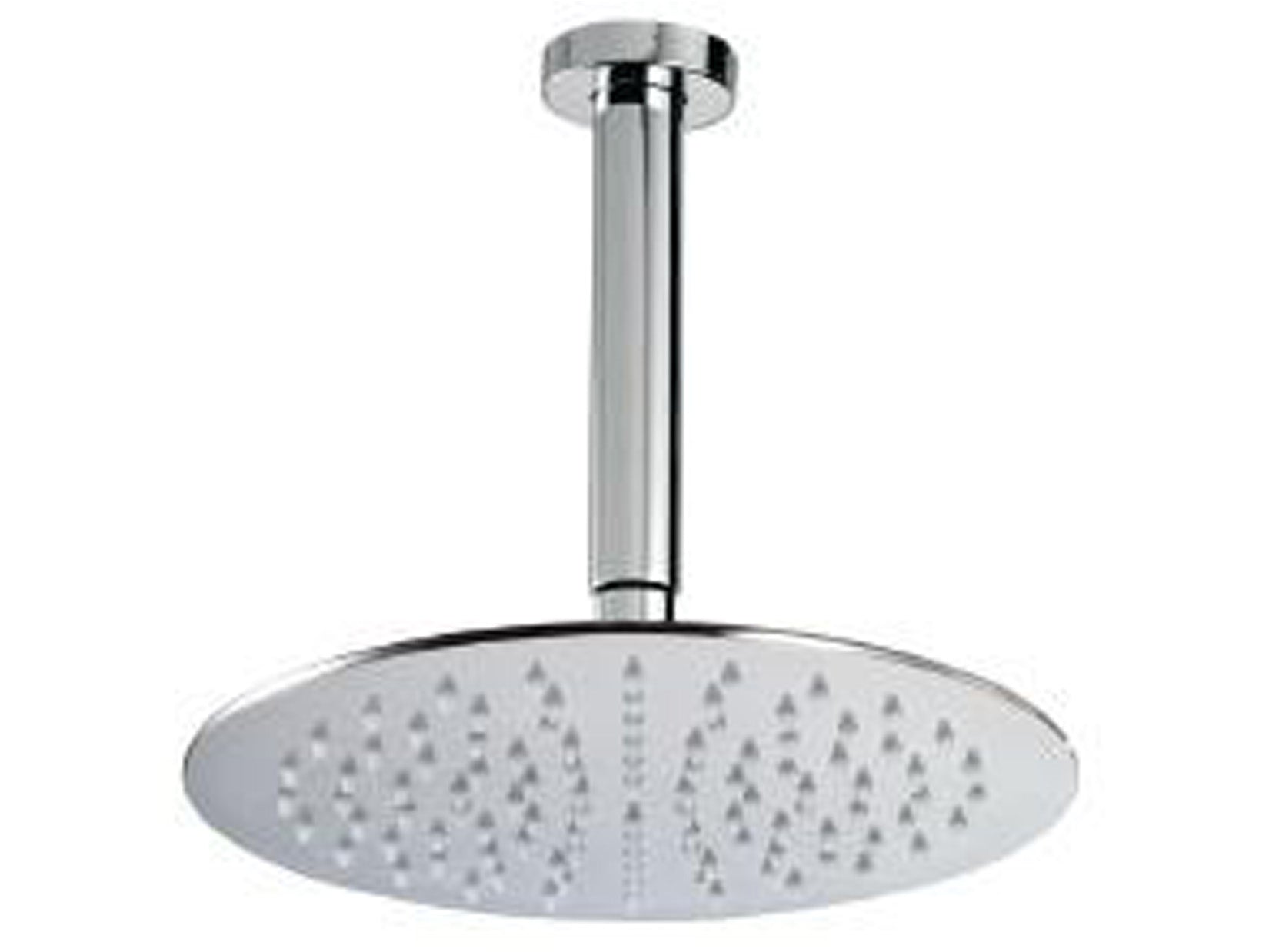 Soffione Tondo A Soffitto Anticalcare Ø 250 mm Con Braccio Doccia 194 mm Rubinetterie Treemme Nanotech Materiale Metallo Finitura Cromata