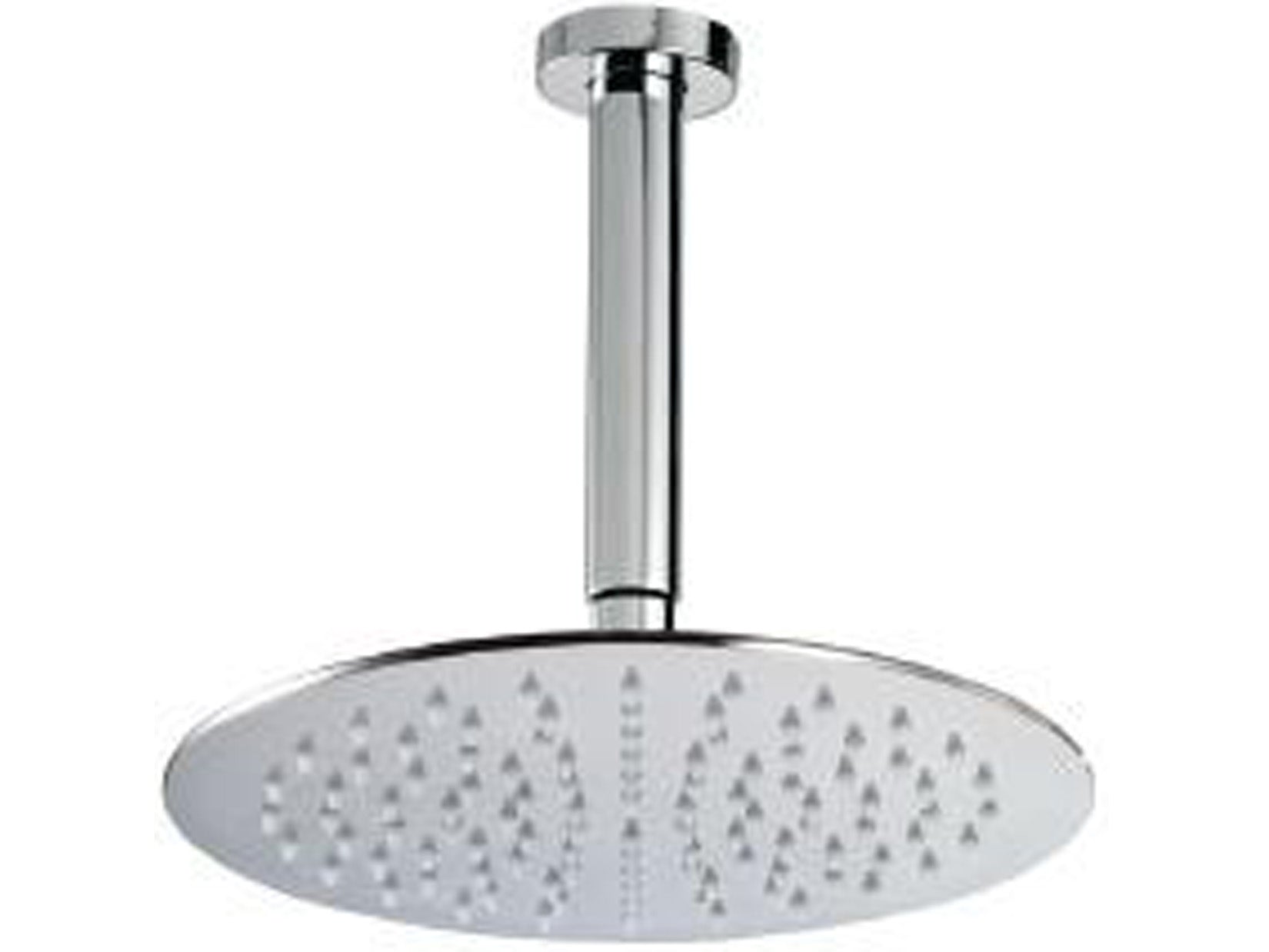 Rubinetterie Treemme Line Soffione Doccia A Soffitto Tondo In Metallo Diametro 250 mm Anticalcare Con Braccio Doccia 200 mm Materiale Ottone Finitura Cromata