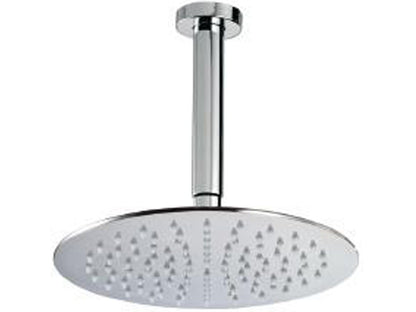 Rubinetterie Treemme Line Soffione Doccia A Soffitto Tondo In Metallo Diametro 250 mm Anticalcare Con Braccio Doccia 200 mm Materiale Ottone Finitura Cromata