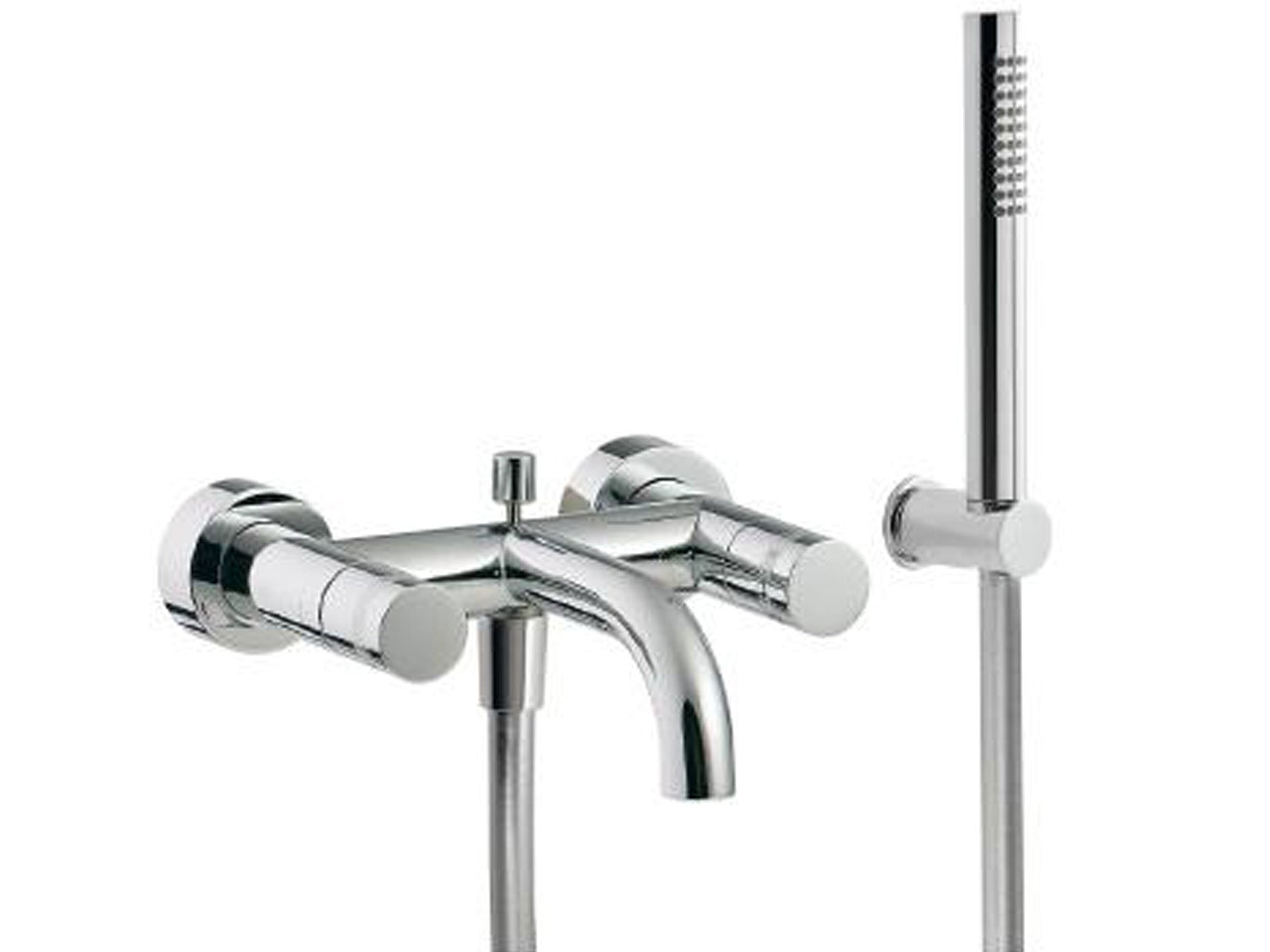 Rubinetterie Treemme X-CHANGE XR Gruppo Miscelatore Esterno Vasca Con Doccetta In Metallo Materiale Ottone Finitura Cromata