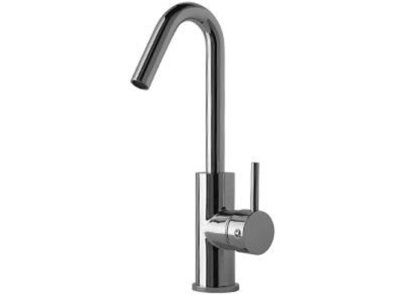 Rubinetterie Treemme X-CHANGE_mono Miscelatore Monocomando Lavabo 204 mm Con Bocca Girevole E Piletta Di Scarico Automatico Materiale Ottone Finitura Cromata