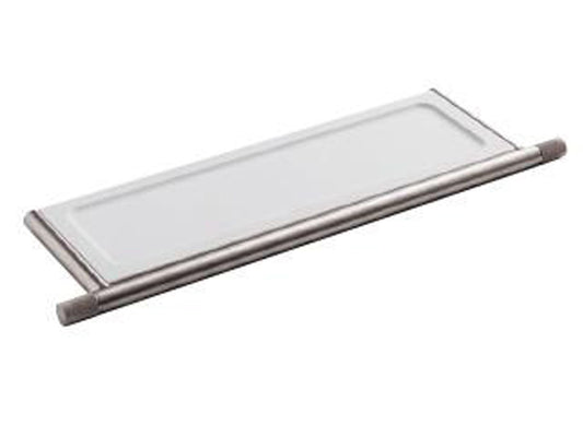 Rubinetterie Treemme 22MM Mensola 34,6 CM Bagno Incasso A Parete Materiale Corian Con Supporto In Acciaio Inox Finitura Spazzolato Opaco