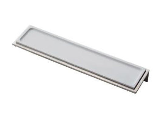 Rubinetterie Treemme 3M 5mm IT 9016 IS ZZ ZZ Mensola 36,6 CM Bagno Incasso A Parete Materiale Corian Con Supporto In Acciaio Inox Finitura Spazzolato