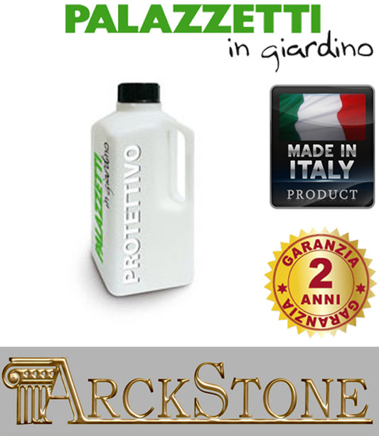 Palazzetti in Giardino Protettivo Liquido da 1 Litro Mantiene barbecue in cemento colorato in massa in buone condizioni Ravviva il colore Preserva dagli agenti atmosferici e dalle macchie di grasso di cottura Consigliabile di usare una volta all’anno