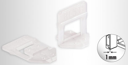 Raimondi Levelling System R.L.S. 3000 Basi Distanziatori Auto Livellanti per fuga piastrelle da 1 mm e Altezza Mattonella da 3 a 12 mm 