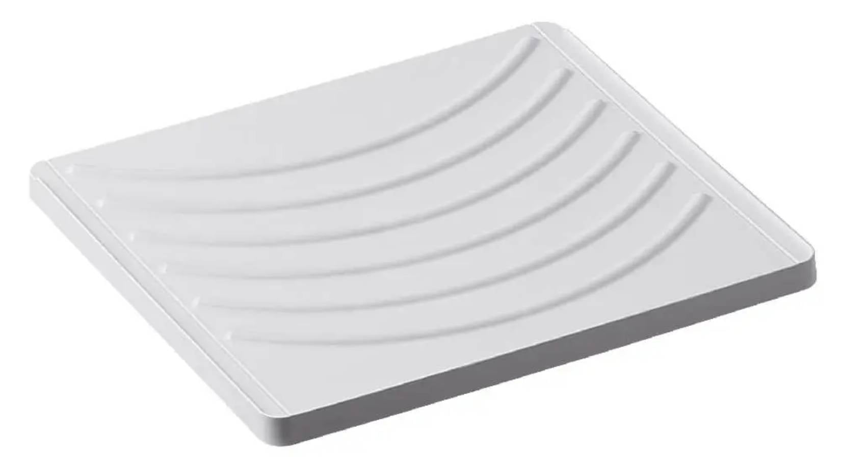 Negrari Cielo 6003SOSOL Lavatoio Sospeso Bianco e Olmo 50x50 H63,5 cm Mobile Lavanderia Montato Nobilitato Idrofugo Interno Anta Angoli Squadrati Apertura Battente Vasca Asse Lavaggio Polipropilene Sifone Autopulente Piletta Troppopieno Kit Fissaggio Muro