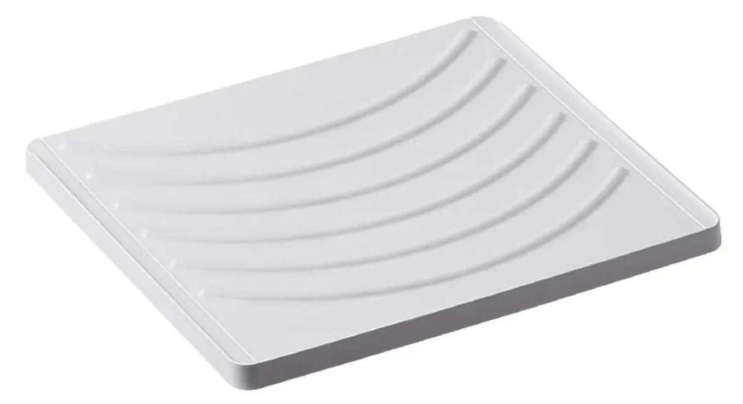 Negrari Uniko 9056K Lavatoio Bianco 45x50 H83,5 cm Mobile PVC Resistente All’Acqua Anta Battente Vasca Asse Lavaggio Polipropilene Fornito In Kit di Montaggio Piedini Regolabili Per Lavanderia Interno Esterno Ambienti Umidi Con Scarico Sifone Troppopieno