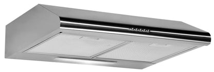 Negrari Cappa F760CC Cappa Per Cucina in Acciaio Inox Misura 60x48 H15 cm con Filtro Carbone e Alluminio Lampada Alogena e Motore 95 Watt