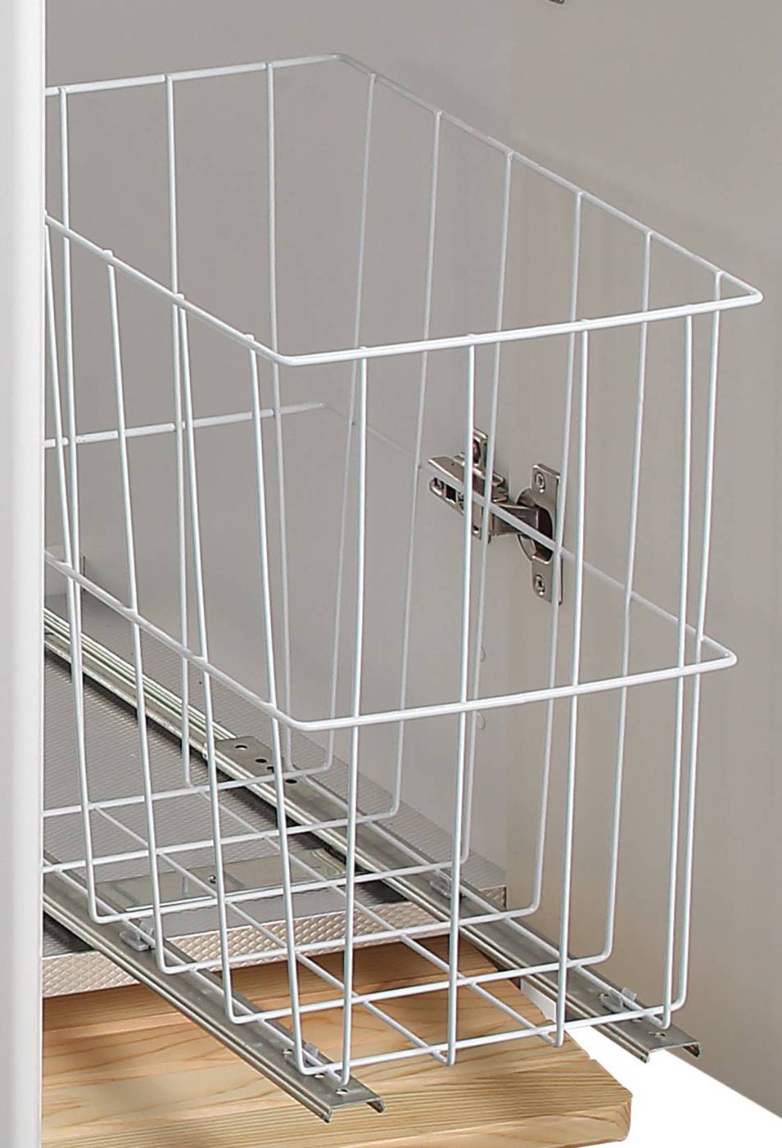 Negrari Magica 2008CSDX Lavatoio Coprilavatrice Montato Bianco 109x60 H89 cm Vasca Destra Lavatrice Sinistra Mobile Lavanderia Nobilitato Idrofugo Lavabo Polipropilene Asse Legno Anta Rallentata Fondo Alluminio Cesto Scorrevole Sifone Piletta Piedini