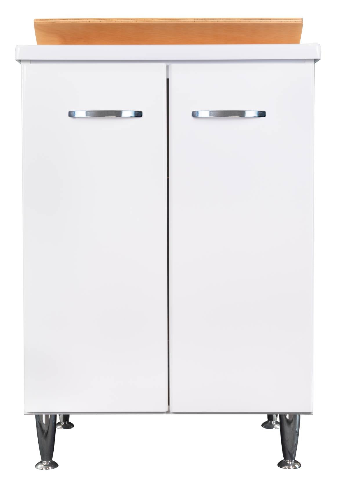 Negrari Comfort 3002D Lavatoio Bianco Lucido 60x50 H85 cm Mobile Interno Lavanderia Nobilitato Idrofugo Vasca Polipropilene Asse Lavaggio Legno Fornito Montato Cerniere Chiusura Rallentata Apertura 2 Ante Battente Maniglie Sifone Piletta Piedini Scarico