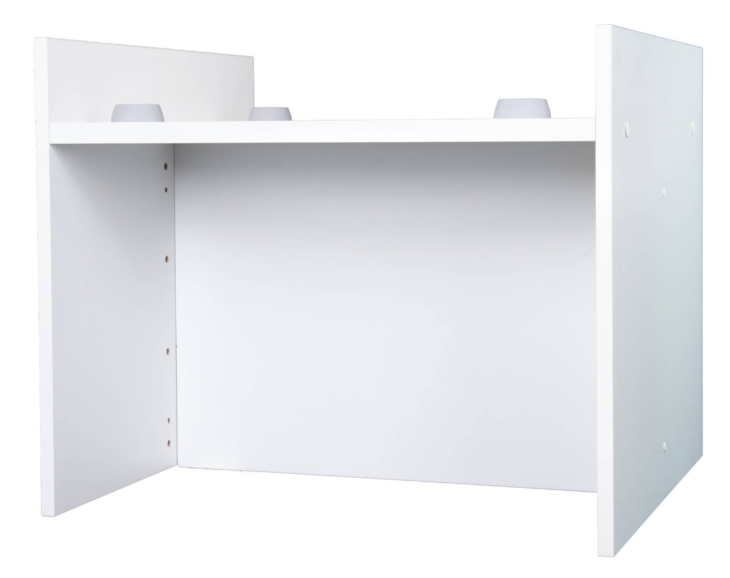 Negrari Komodo 5018D Mobile Alza Porta Lavatrice Asciugatrice Con Cassettone Contenitore Indipendente Scorrevole Ad Ampia Capienza in Legno Nobilitato Idrofugo W100 Bianco Per Interno Maniglia Ruotine Apertura Anta a Ribalta Fornito Montato 69x65 H59 cm