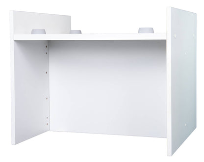 Negrari Komodo 5018D Mobile Alza Porta Lavatrice Asciugatrice Con Cassettone Contenitore Indipendente Scorrevole Ad Ampia Capienza in Legno Nobilitato Idrofugo W100 Bianco Per Interno Maniglia Ruotine Apertura Anta a Ribalta Fornito Montato 69x65 H59 cm